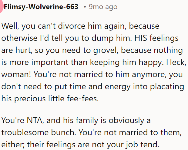 His happiness isn’t OP's responsibility.