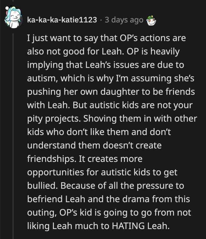 OP basically forced Melody to be 