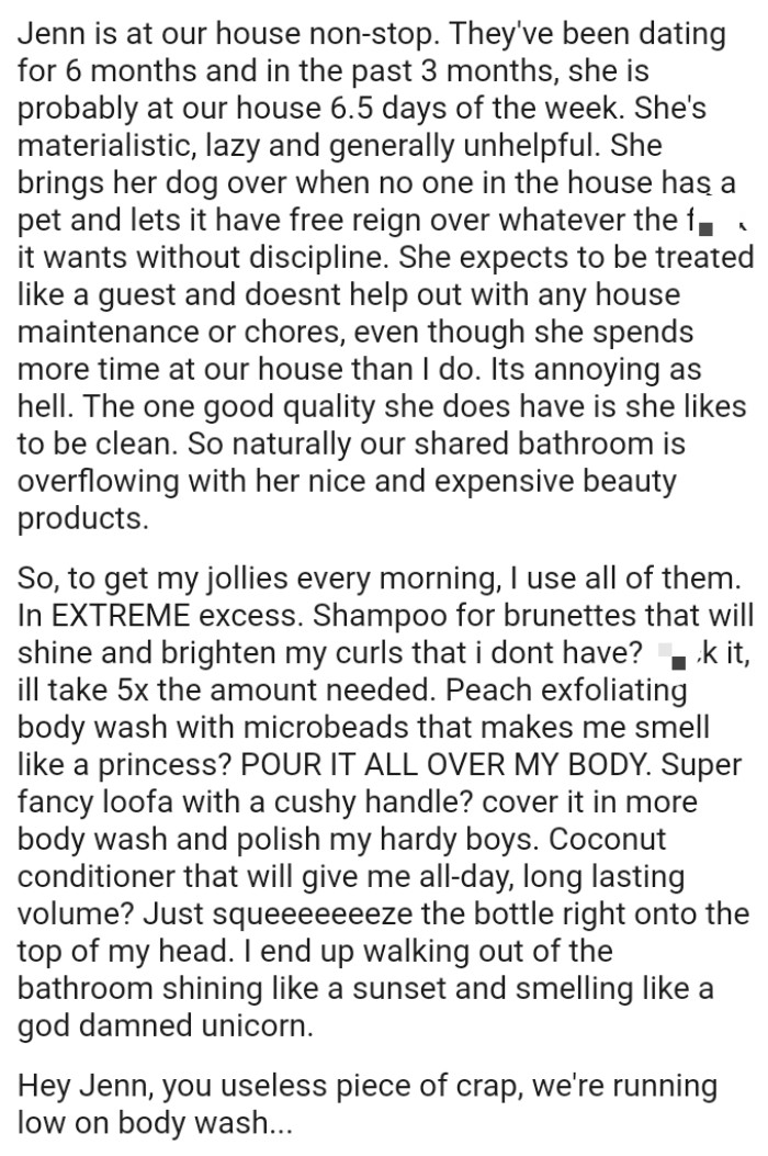 She Expects to Be Treated Like a Guest and Doesn't Help Out with Any House Maintenance or Chores