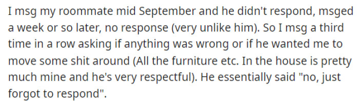 Then she goes into details about how this all was going down and what conversations they've had during this time.