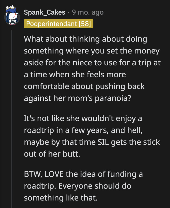 There is a potential solution that OP's sister-in-law could approve.