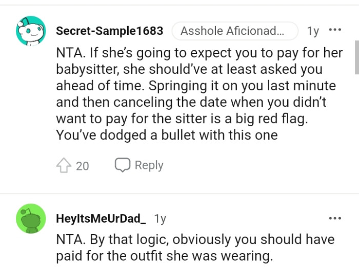 She should have asked the OP ahead of time