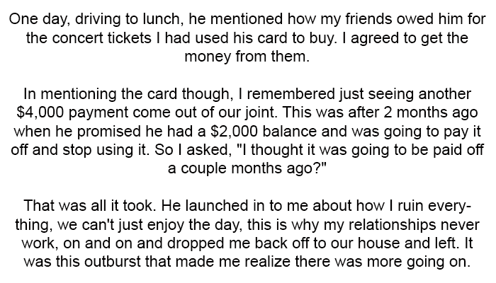 He launched into me about how I ruin everything