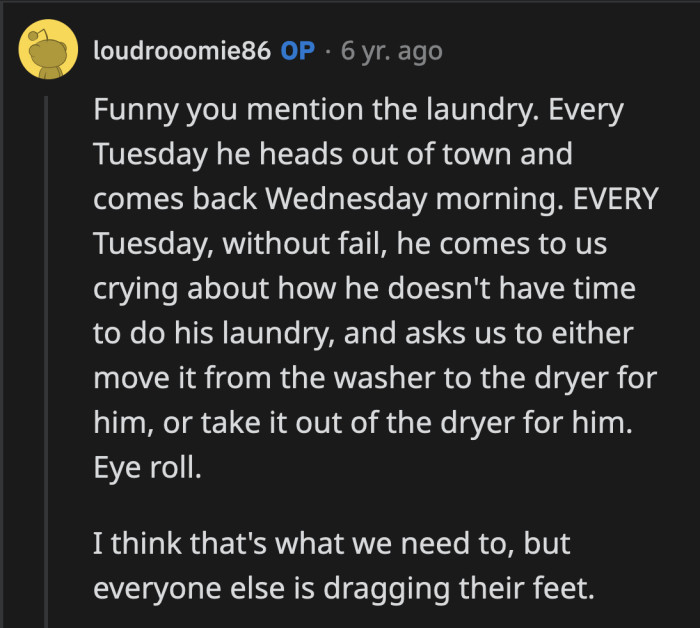 There doesn't seem to be any upside to rooming with Dan at this point.