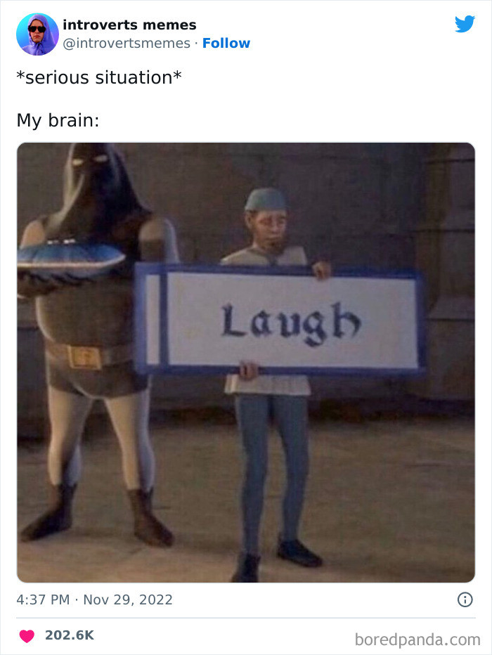 Nothing's wrong with laughing, but...