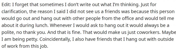 They posted an edit to clarify some things: