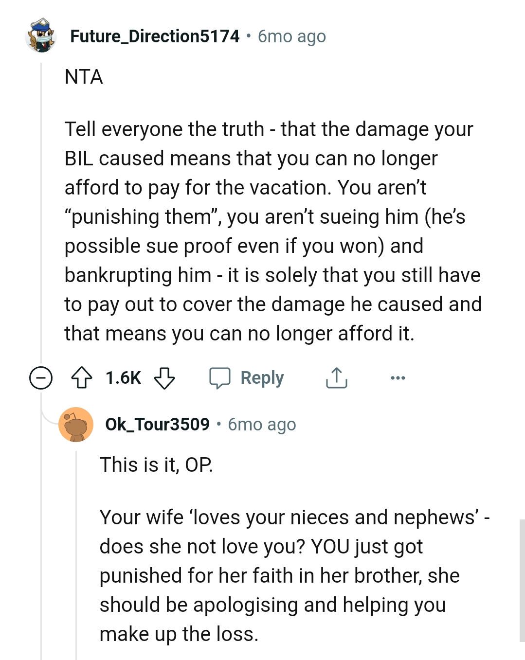 OP should go ahead and tell everyone the truth