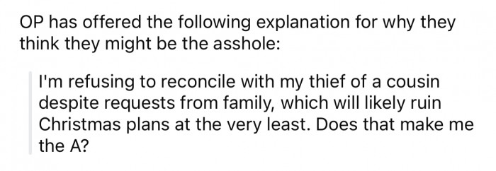 OP thinks they might potentially be the a-hole for the following reason:
