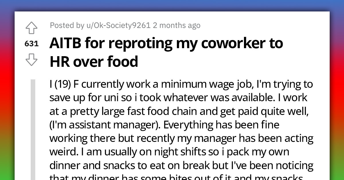 Redditor Confused As Someone Keeps Stealing Her Dinner During Night Shifts, Sets Up Camera That Catches The Most Unlikely Culprit