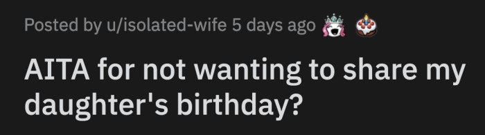 Their family doesn't treat OP's daughter the same way as the other kids