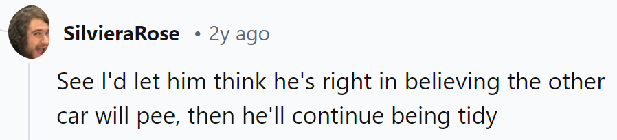 Letting him believe in the phantom pee-er to keep things tidy—genius-level cat psychology at its finest.