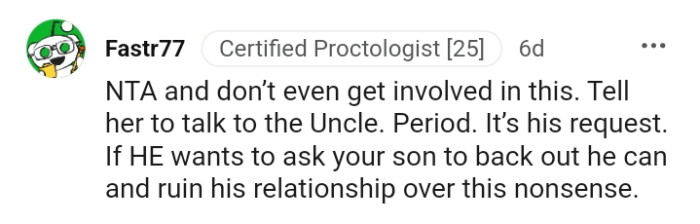 Don't even get involved in this