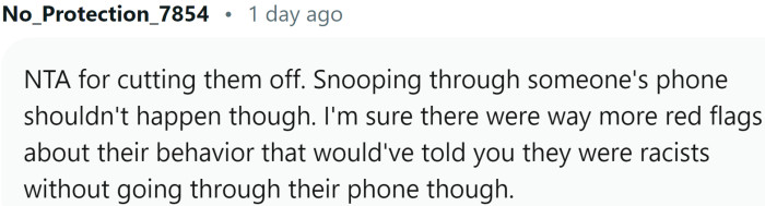 Snooping through someone's phone shouldn't happen...