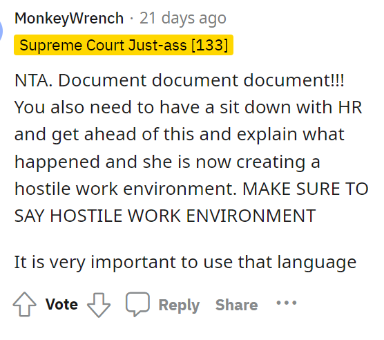 We completely agree with this commenter about documenting things, as this may be the only way to ensure he doesn't get charged or lose his job.