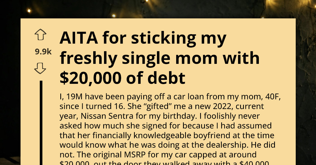 Trouble Looms As Teen Backs Out Of A Bad Car Loan Made By His Freshly Single Mom