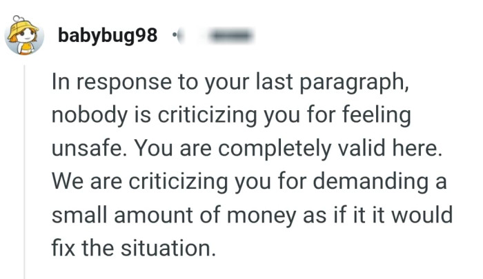 The OP is completely valid here