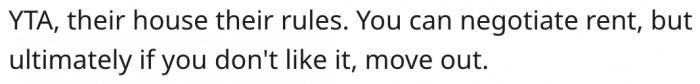 12. Their house, their rules.