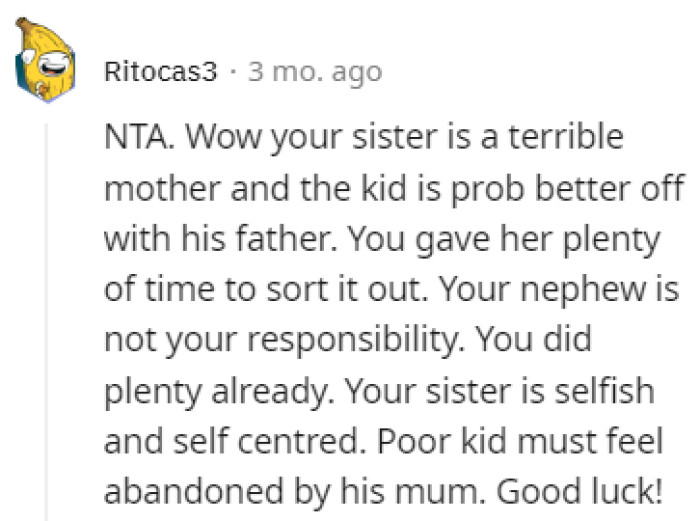 Better off with his father