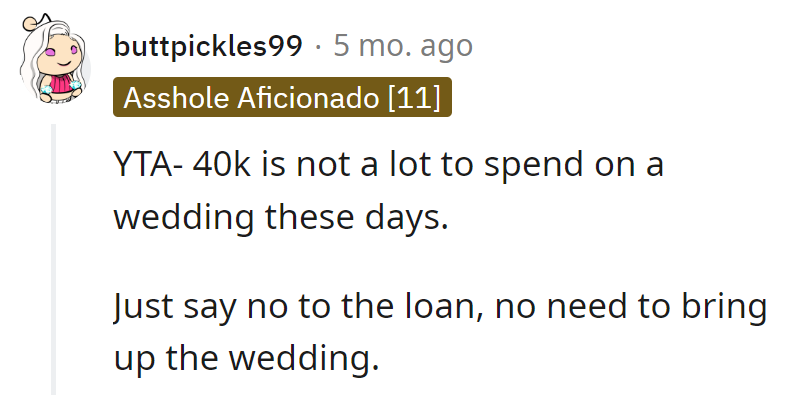 Keep the 'no' simple; skip the wedding commentary.