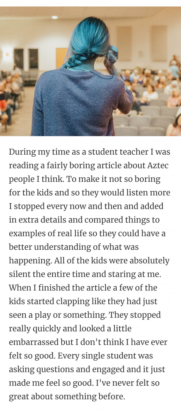 25. Not your typical day at work.