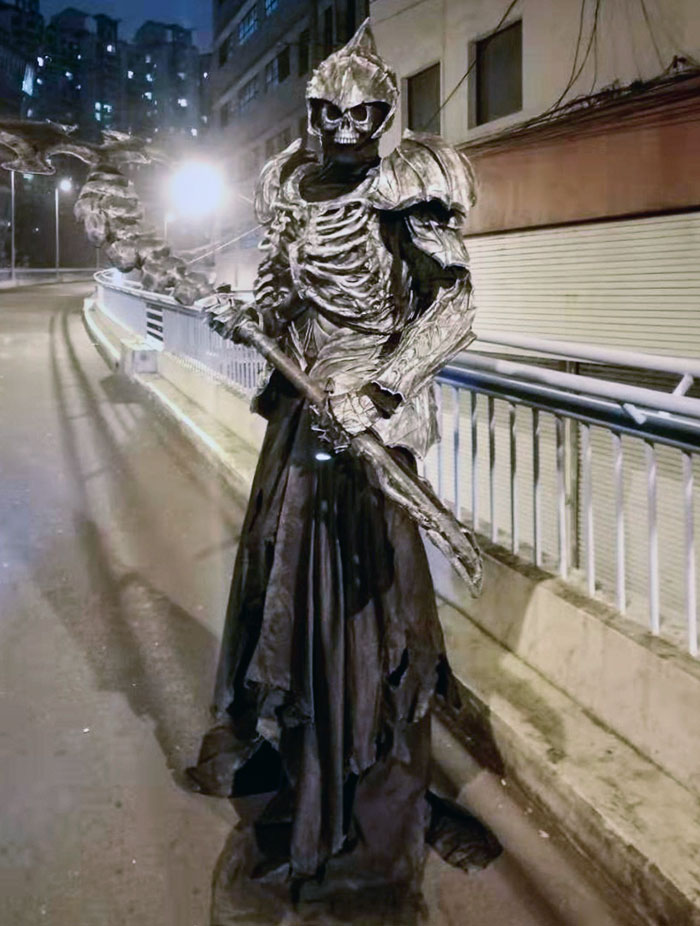 50. My Son’s Hand Made Halloween Costume. He’s Been Working On It Since April