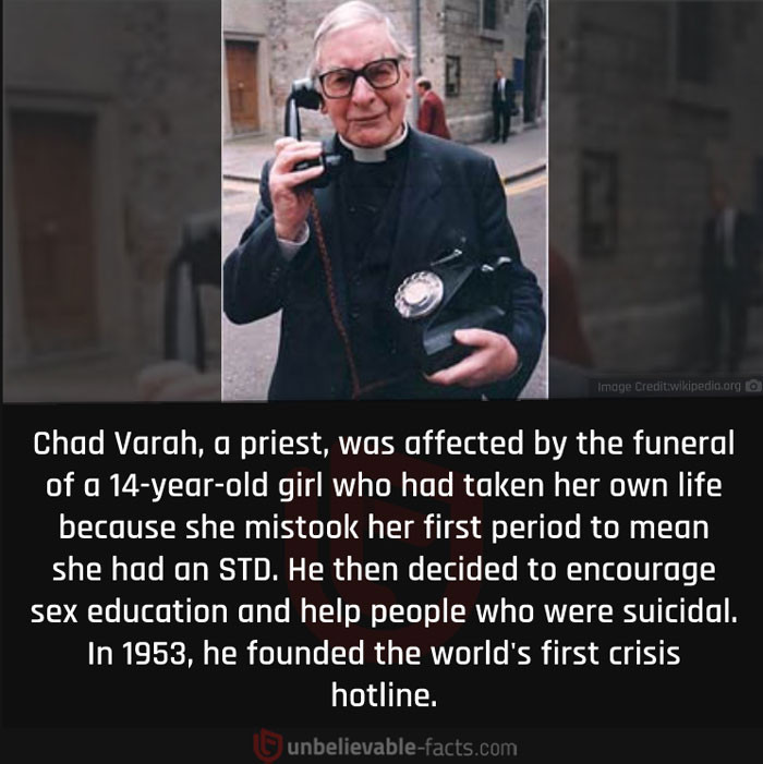 11. The World's First Crisis Hotline