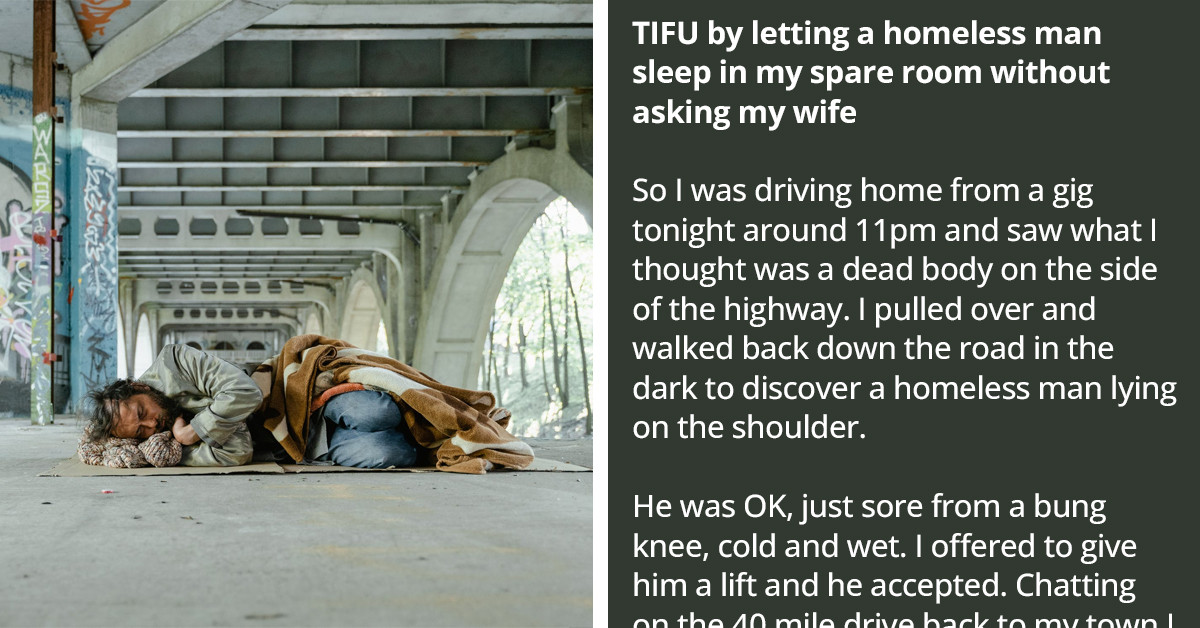 After Letting A Homeless Man Spend The Night, This Man Had To Stay Up All Night To Prevent The Worst From Happening