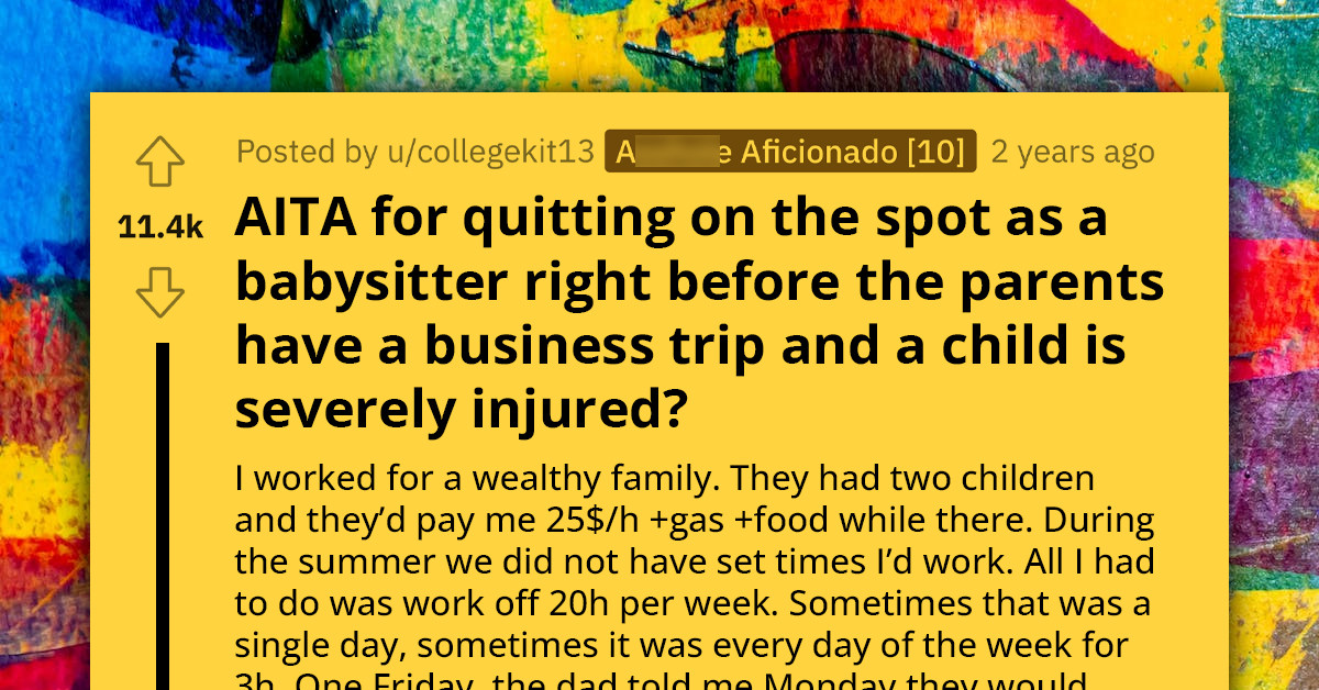 Entitled Father Expects Babysitter To "Sense" When Needed, Cuts Her Pay Drastically As Penalty
