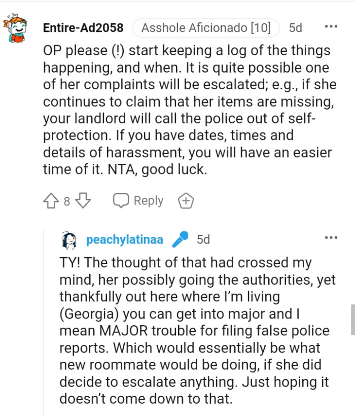 The OP needs to start keeping a log of the things happening