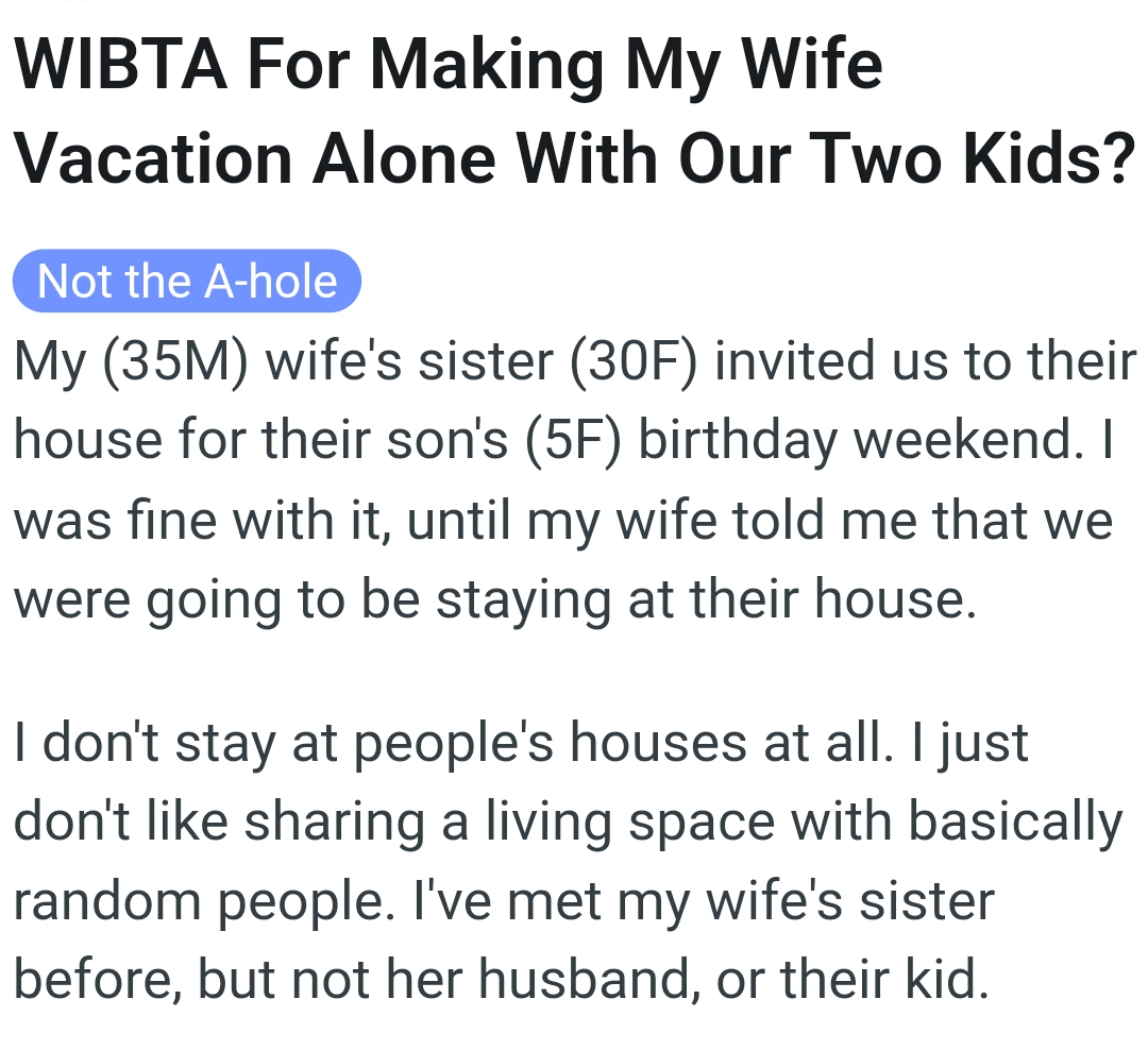 The OP kicks off his story