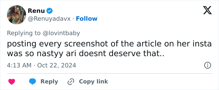 Ariana doesn't deserve this treatment