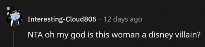 Disney can model their new villainous MILs after her, and everyone would pay good money to watch it