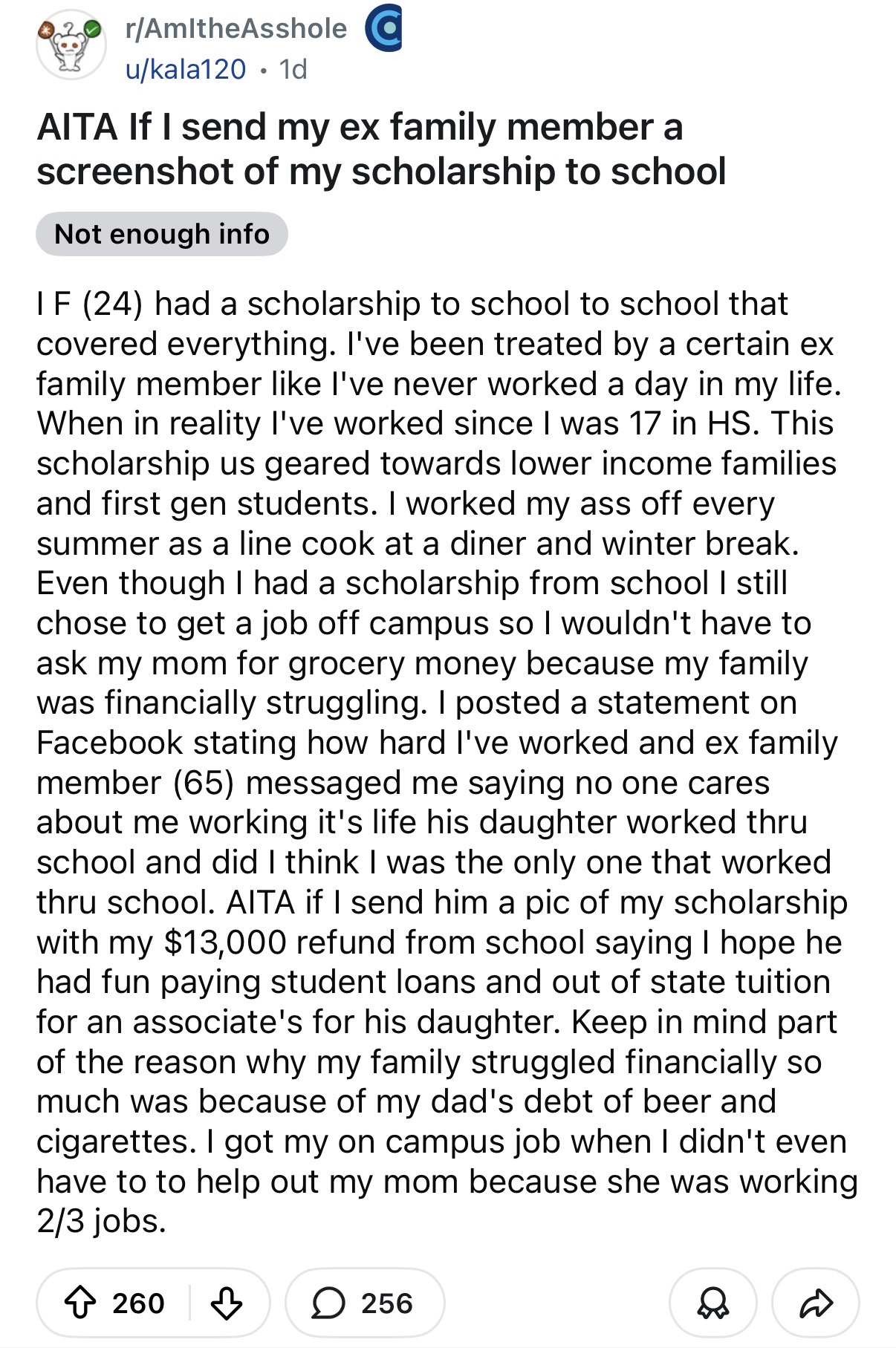 Here's the original post by Reddit user kala120.