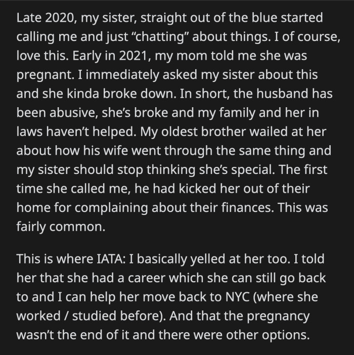 Her husband kicked her out of their house for questioning him about her money when she called OP in 2020