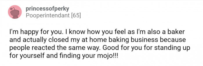 And other bakers commiserated with OP's feelings