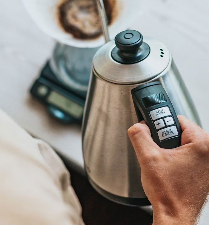 4. An electric tea kettle for quick water heating eliminates the need to use the stove. Saves time and energy.