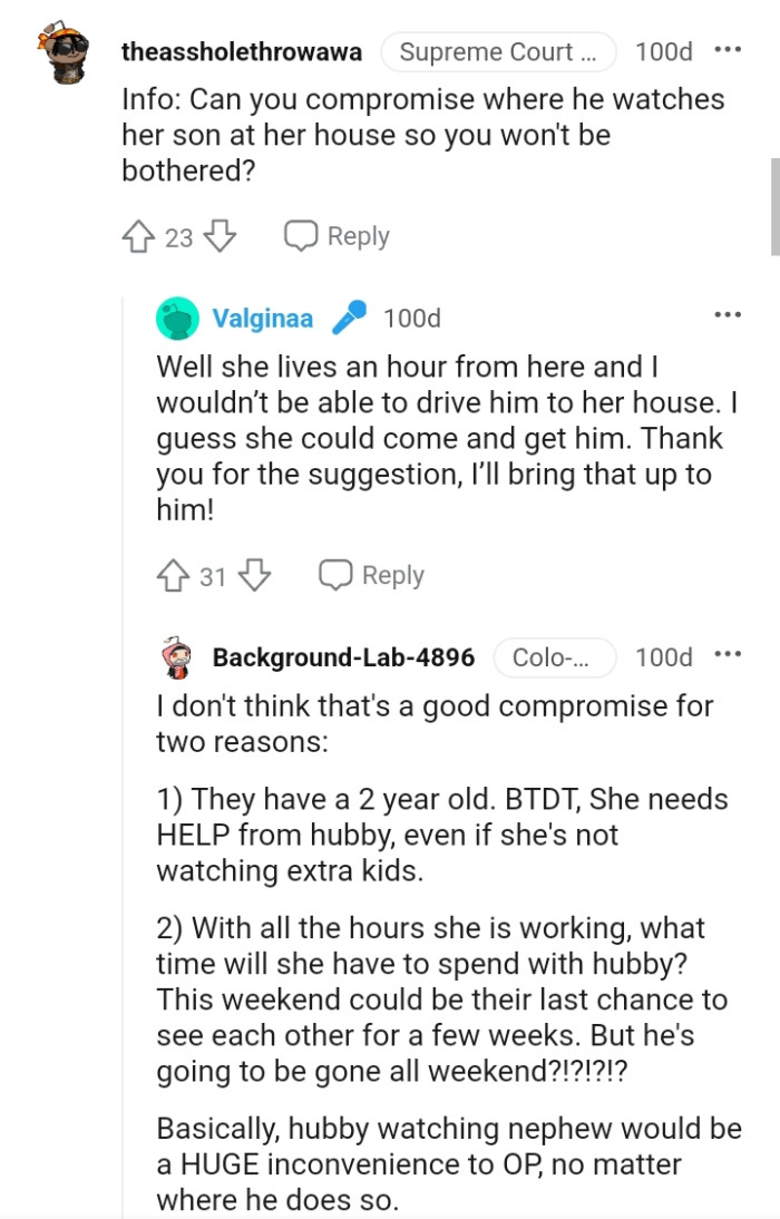 The OP is thanking this redditor for their suggestion