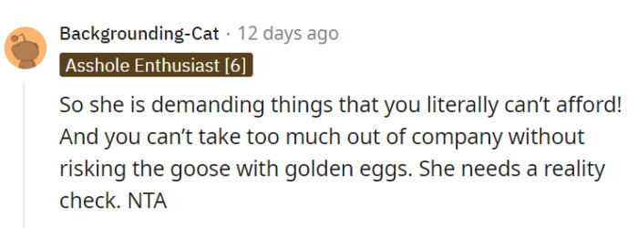 Reality needs to be pushed into her face!