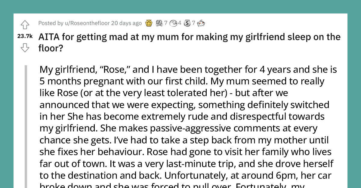 Cruel Mom Forces His Son's Pregnant Girlfriend To Sleep On The Floor And Said She Didn't Really Do Anything Wrong Because The Baby is Unharmed