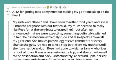 Cruel Mom Forces His Son's Pregnant Girlfriend To Sleep On The Floor And Said She Didn't Really Do Anything Wrong Because The Baby is Unharmed