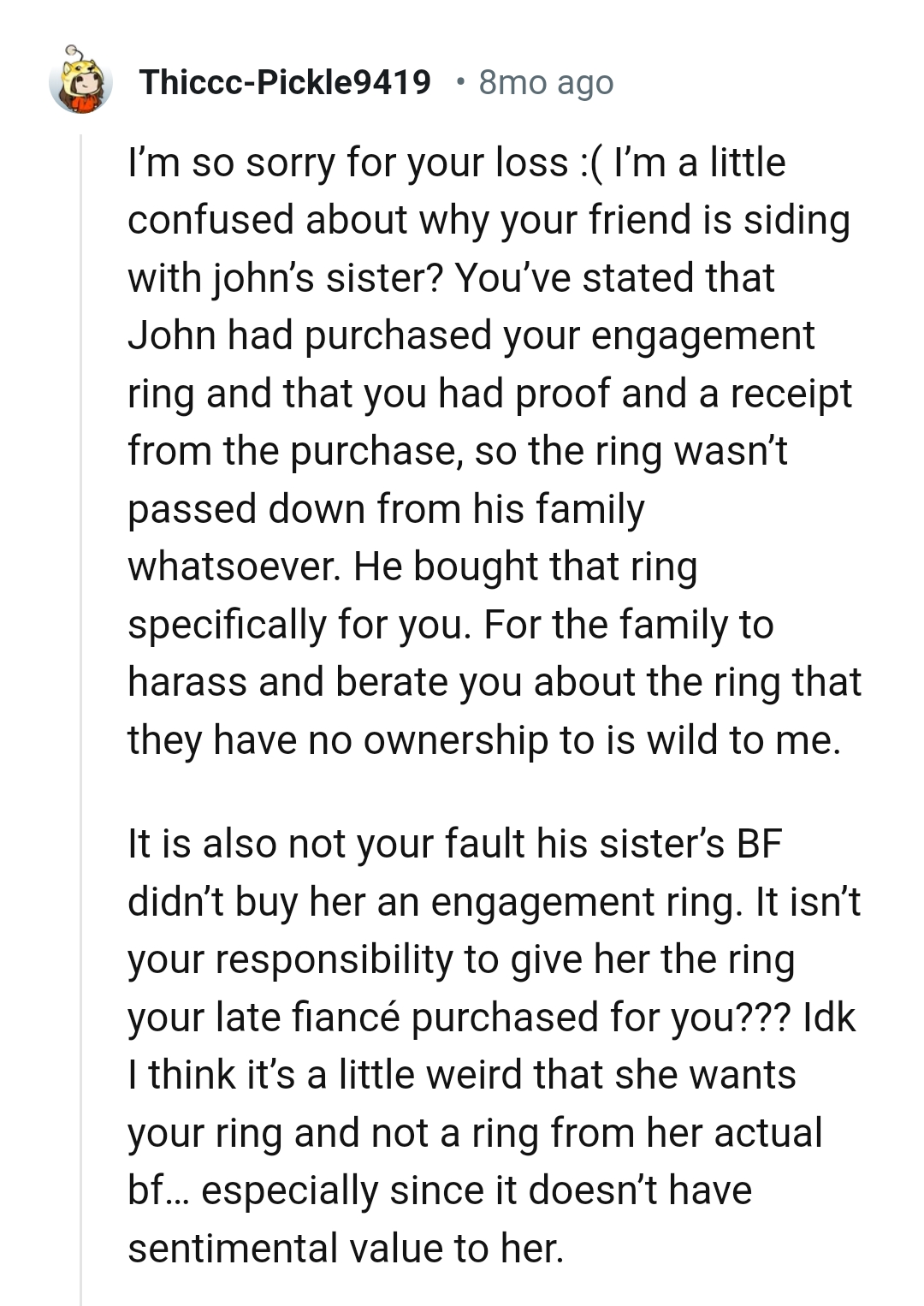 It's not the OP's fault