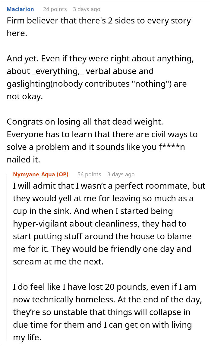 Losing all the dead weight