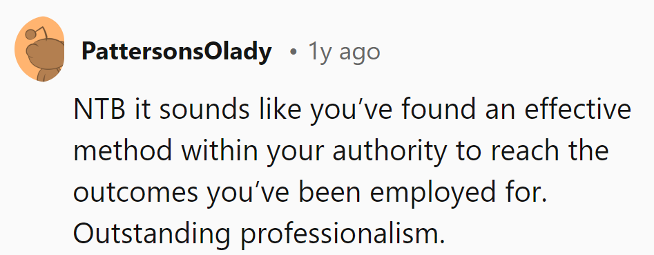 Looks like they've mastered the art of workplace wizardry! Outstanding professionalism in action.