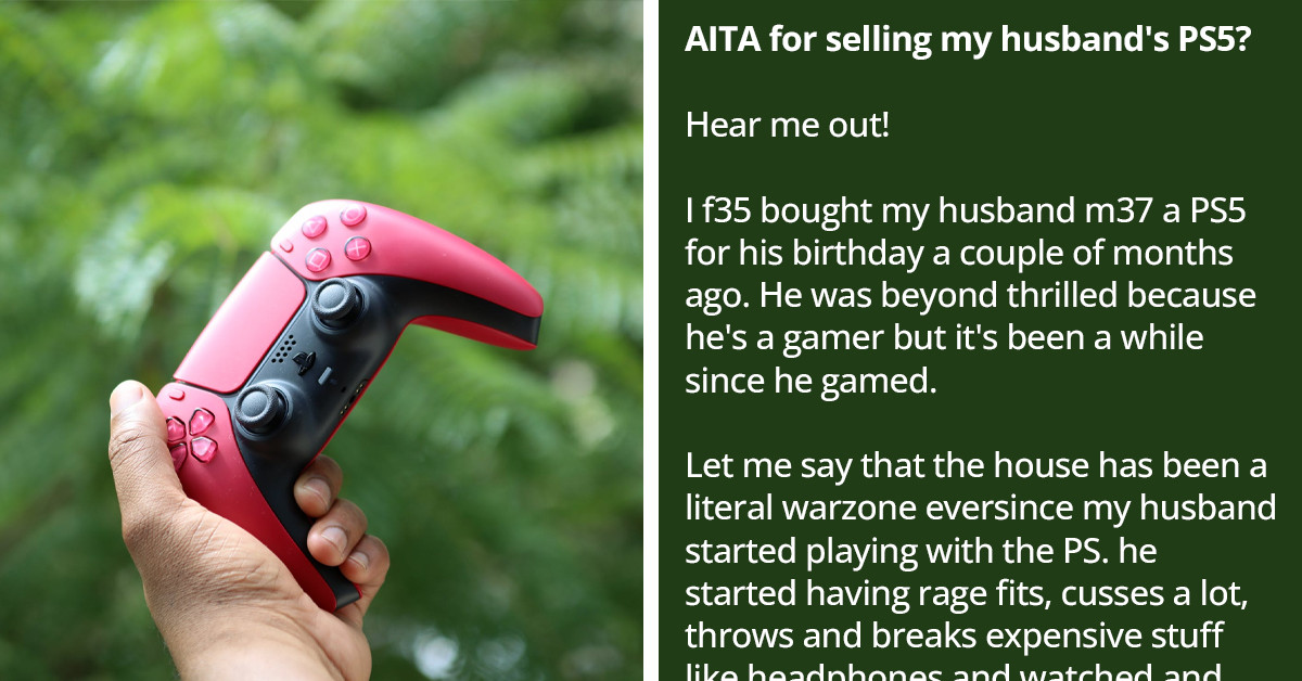 Woman Sells Her Husband's PS5 Online Without Permission After He Broke An Expensive Gaming Chair