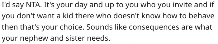 7. Her wedding, her decision.