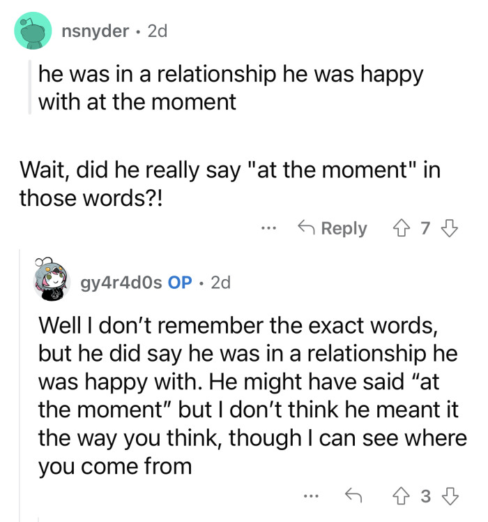 If he used those exact words, then it's problematic.