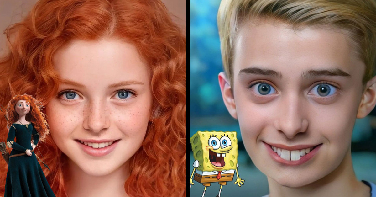 Brazilian Artist Uses AI To Show What Cartoon Characters Would Look Like In Real Life