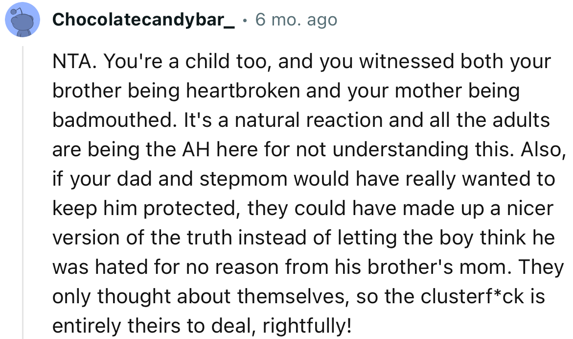 “NTA… They only thought about themselves, so the clusterf*ck is entirely theirs to deal with, rightfully!”