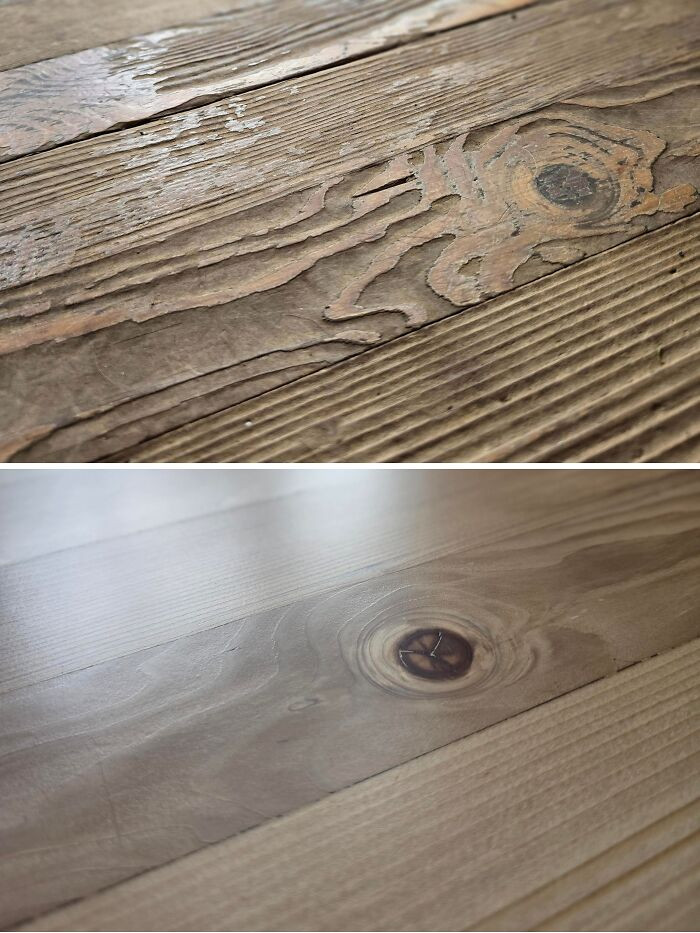 31. Before And After Floor Sanding