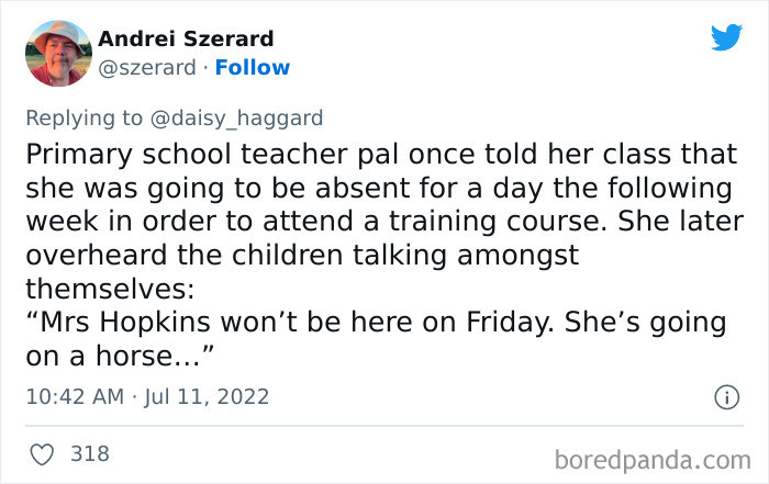 30. A training horse